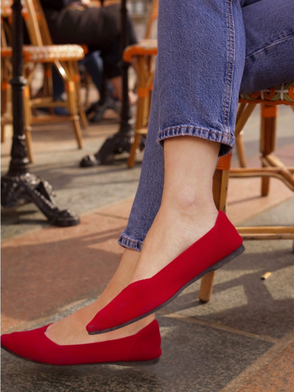 Women’s Red Pointed Ballet Flats